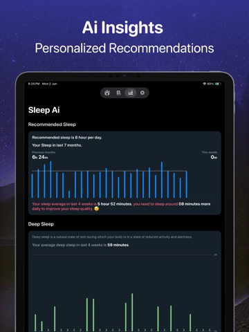 SleepMinder: Ai Sleep Tracker iPad screenshot