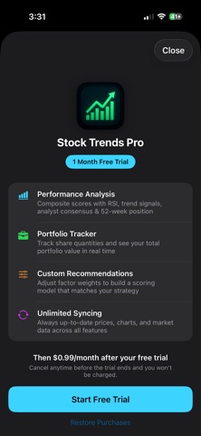 Stock-Trends iPhone screenshot