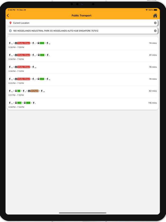 Transport SG - BUS Timing-MRT