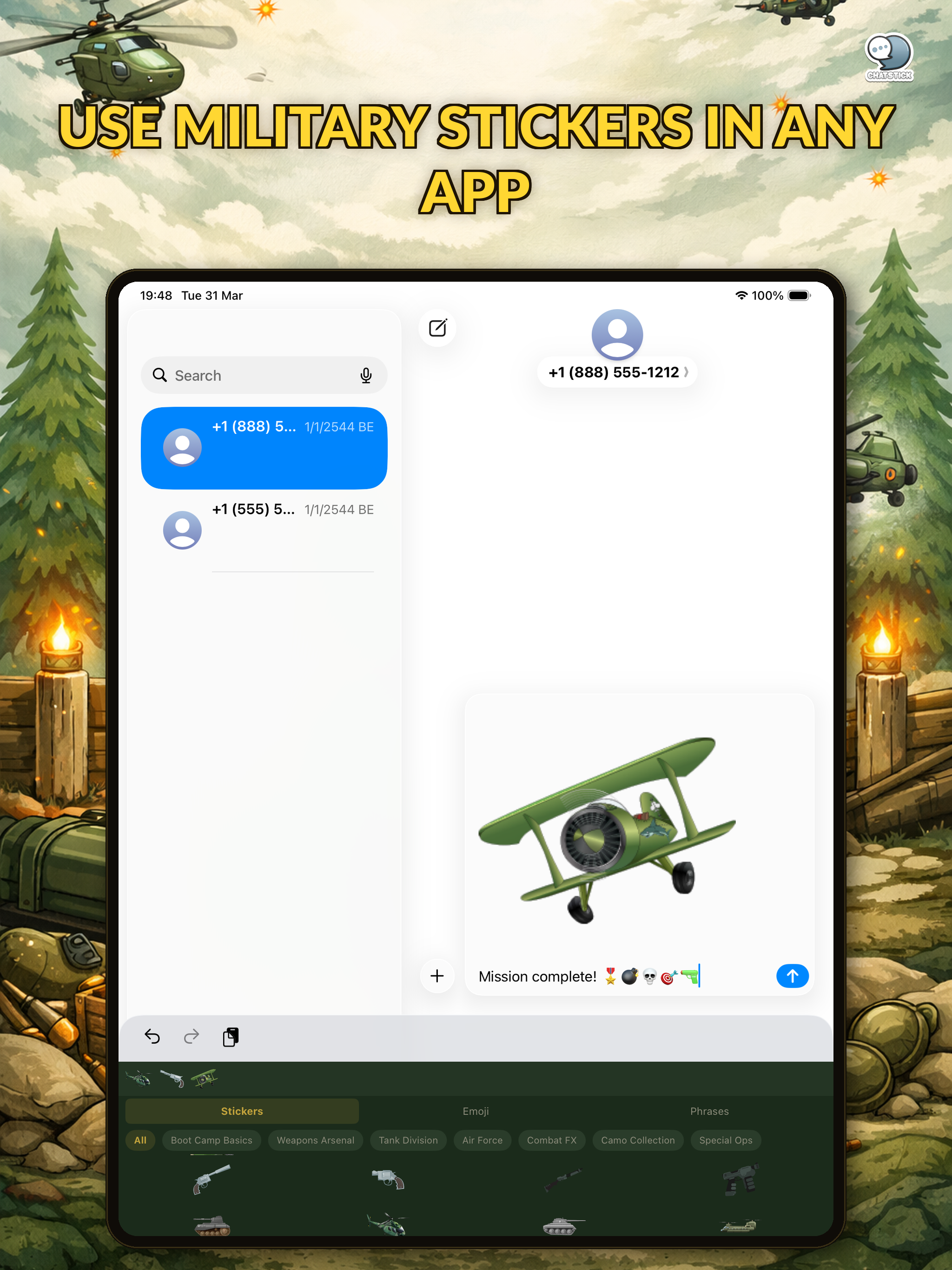 Military Stickers by ChatStick