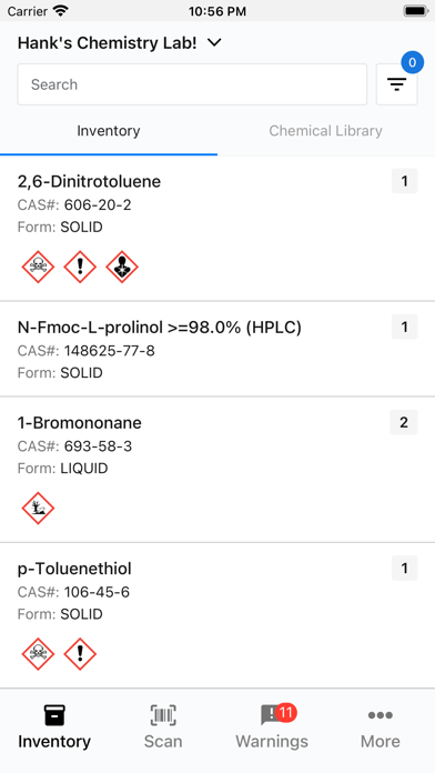 RSS Chemicals Screenshot