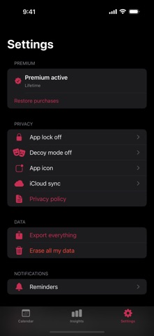 Cycle: Private Period Tracker Screenshot 3 of 7