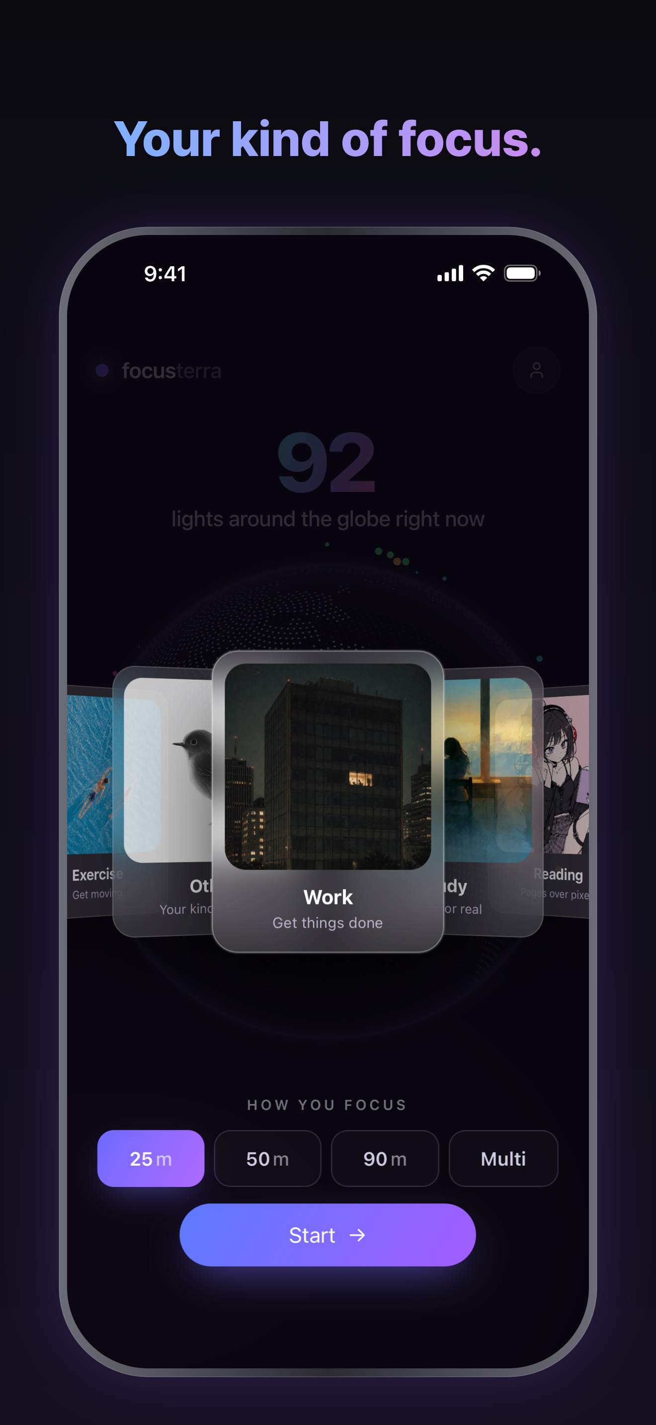 Focusterra: Global Focus Timer screenshot 4