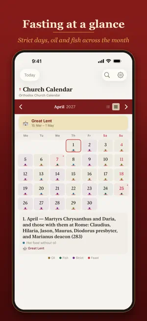 Orthodox Church Calendar screenshot 4