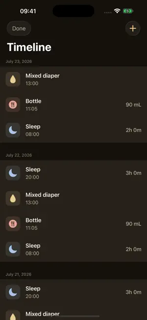 BabyLog Wake Window Tracker screenshot 3
