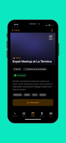 Malaga Expat Guide iPhone screenshot