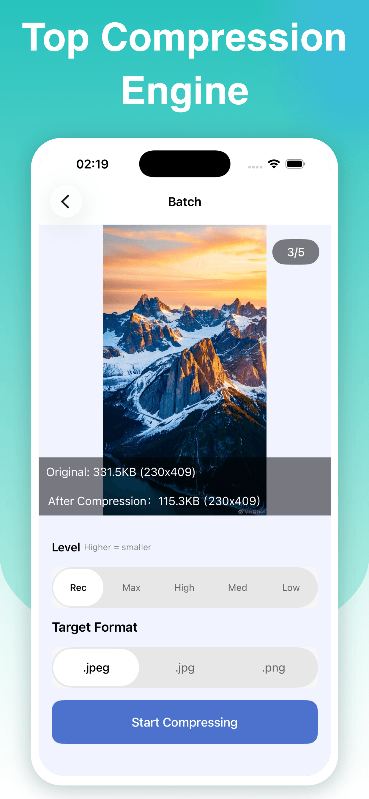 Image Compressor-Top AI Engine screenshot 3