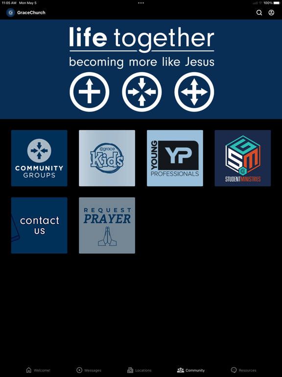 Grace Churches - MI iPad screenshot 4 - Education app