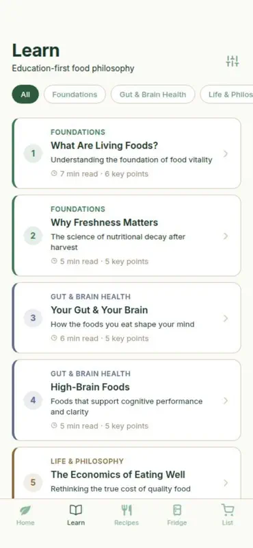 Living Foods Vitality screenshot 4 of 10