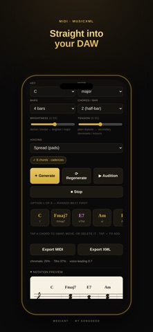 Mediant: Chords & Harmonize Screenshot 1 of 5