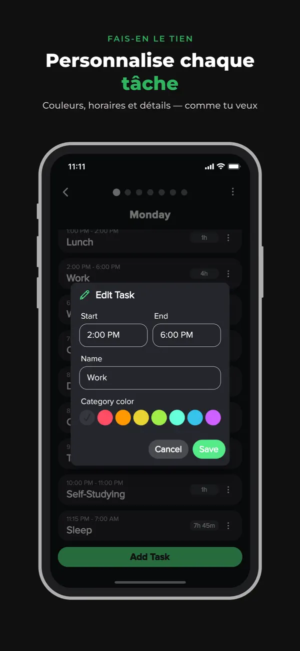 Screenshot #3 pour Agenda quotidien et routine