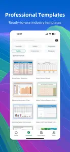 Spreadsheets Editor-Sheet View screenshot #3 for iPhone