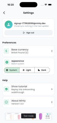 Minty - Finance Tracker Screenshot 4 of 5