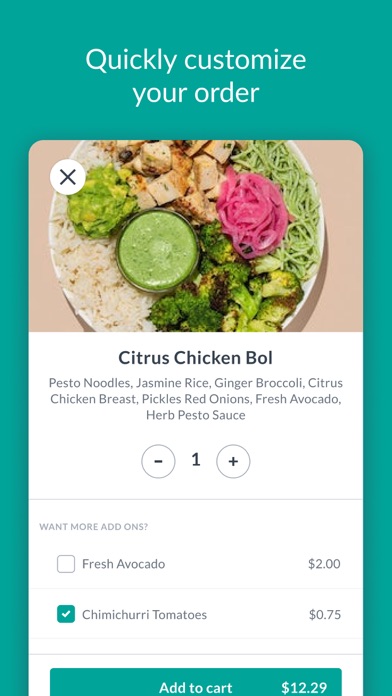 Bolay Fresh Bold Kitchen iPhone screenshot 2 - Food & Drink app