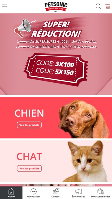 Screenshot #1 pour Petsonic: Animalerie en ligne