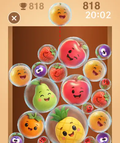 Fruit Coconut Merge 4 Watch screenshot 2
