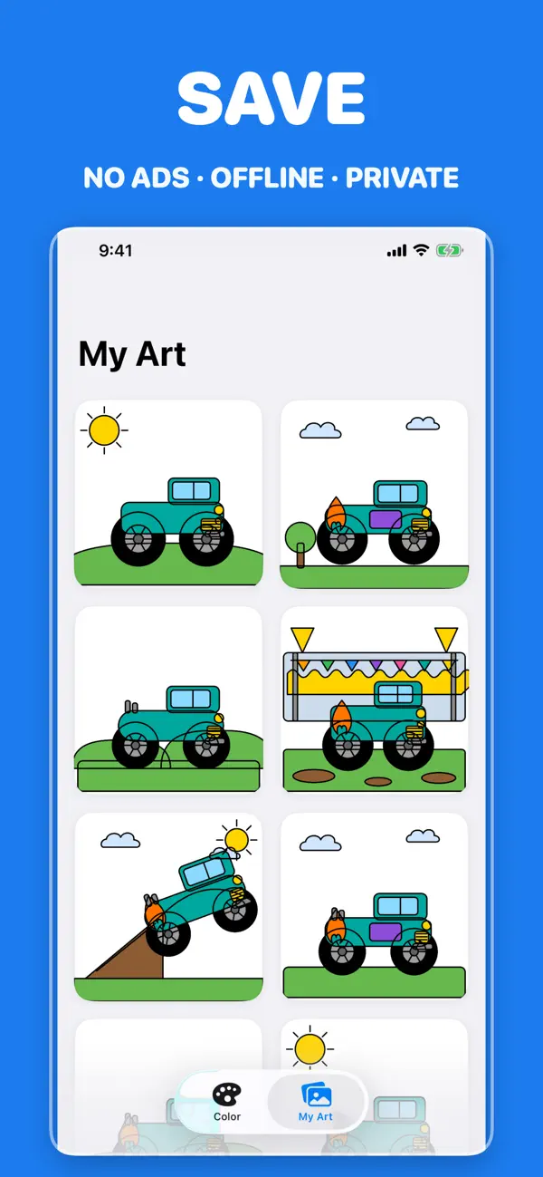 Screenshot #1 pour Monster Truck Coloring Kids