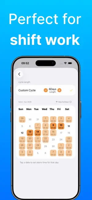 Workday Alarm Clock Shift App screenshot 3