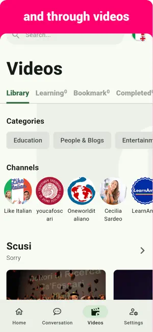 Italian - Listening Speaking screenshot 3