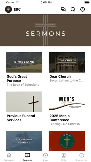 Evangelical Bible Church screenshot 2
