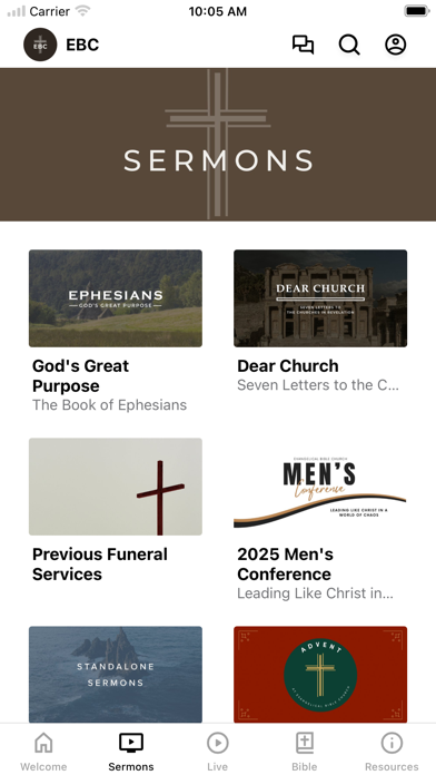 Evangelical Bible Church Screenshot
