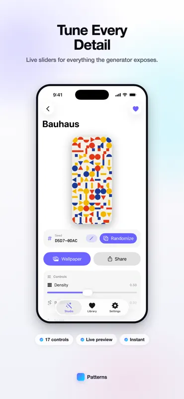 Patterns: Create Wallpapers screenshot 6 of 10