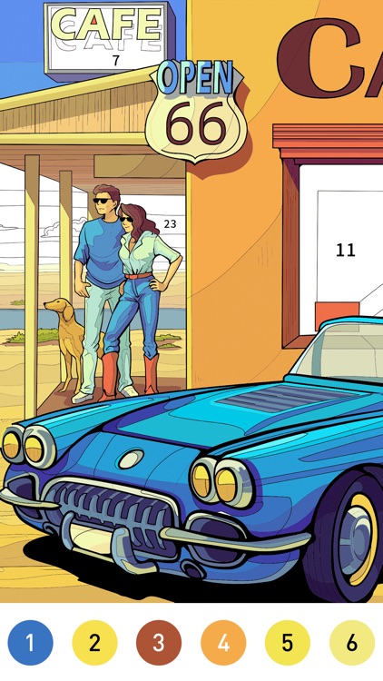 Nostalgia Color by number game screenshot-6