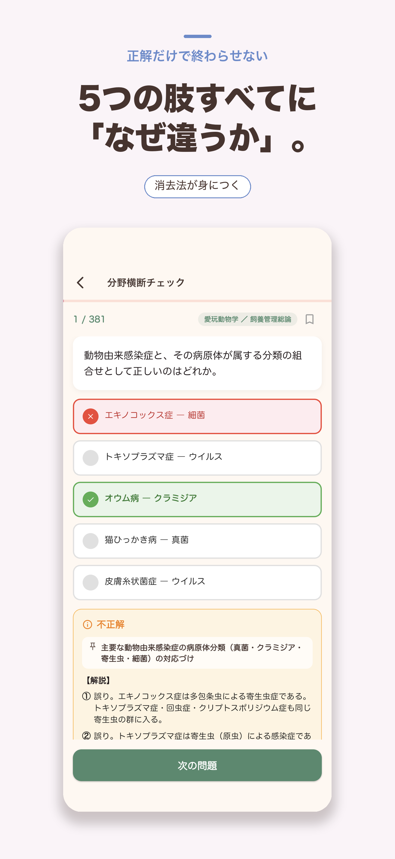 愛玩動物飼養管理士2級 模試・予想問題集 screenshot 2