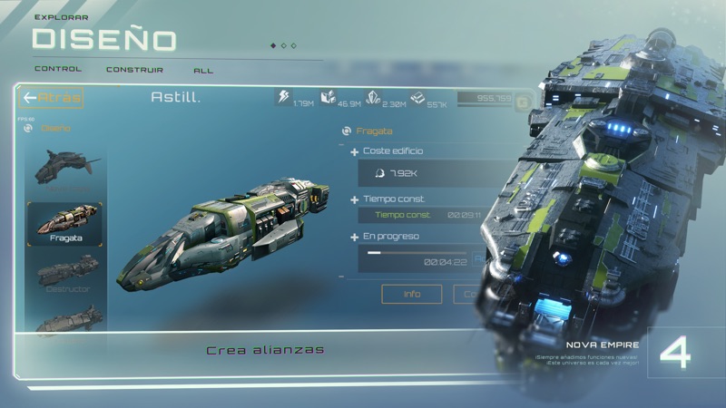 Nova Empire: Guerra Espacial screenshot 4