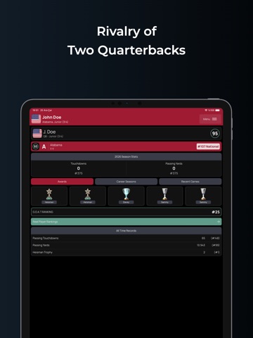 College Football - Golden Kid iPad screenshot
