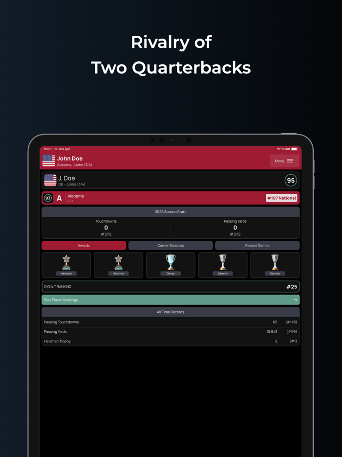 College Football - Golden Kid