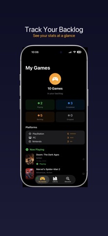 Backlog — Track Games Screenshot 1 of 3