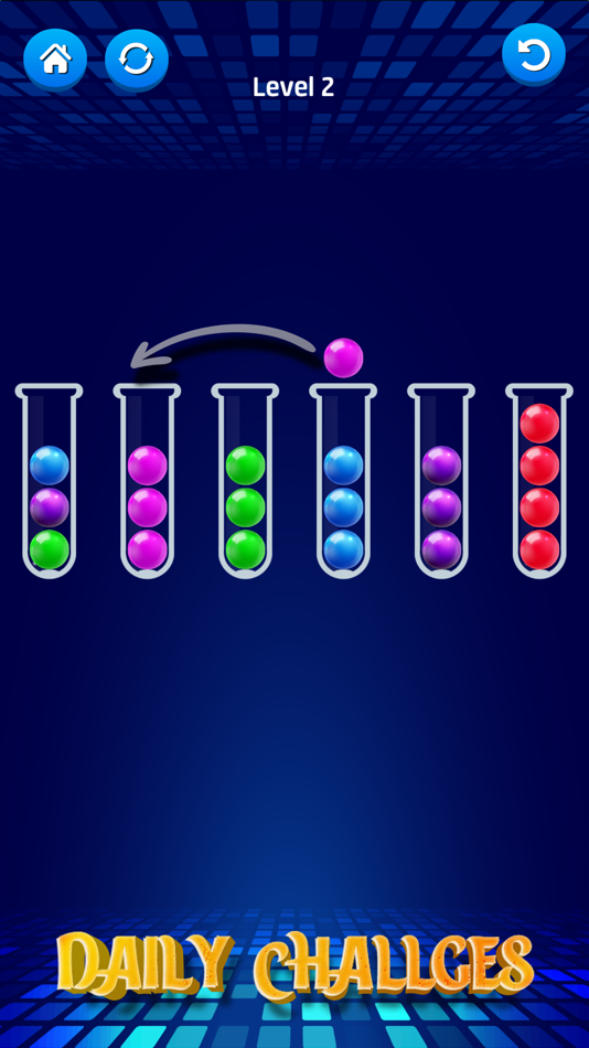 #3. Ball Puzzle: Sort Color Balls (iOS) By: Nguyen Thanh Nam