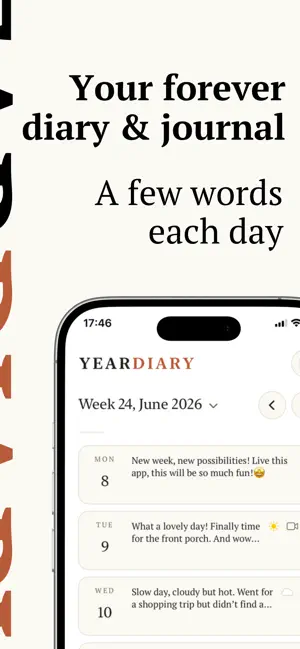 YearDiary: 5 & 10 Year Journal screenshot 1