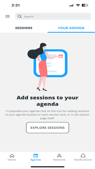 INTA Events Screenshot
