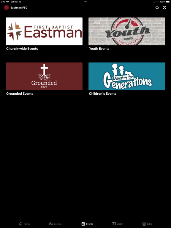 Eastman First Baptist iPad screenshot 3 - Education app
