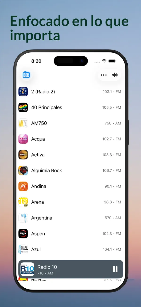 Screenshot #1 pour Radios Argentina - AM y FM