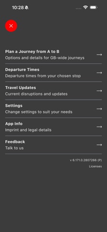 National PTI Journey Planner screenshot