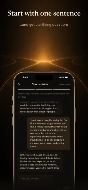 Forkseer: AI Decision Journal screenshot 4