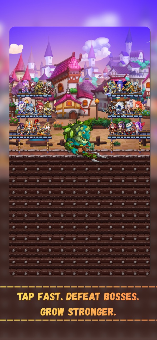 Hero Tap Legends iOS Mod IPA screenshot 1 - iOS game interface