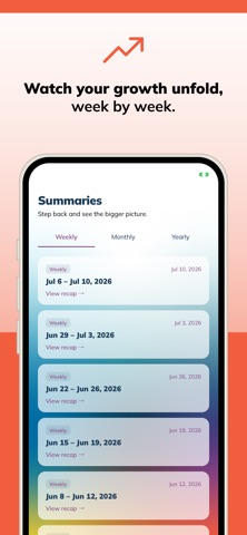 NovaUp: Gratitude Journal iPhone screenshot