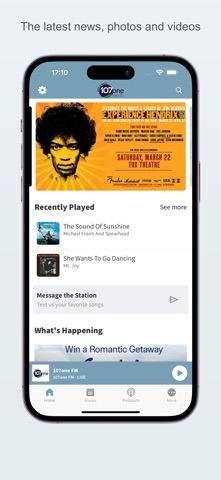 ann arbor’s 107one app screenshot