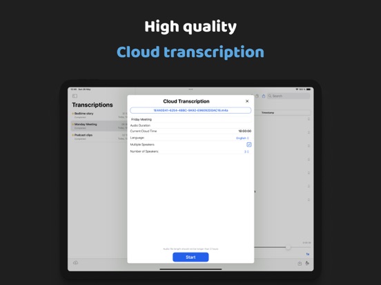 Screenshot #6 pour Record and transcribe audio