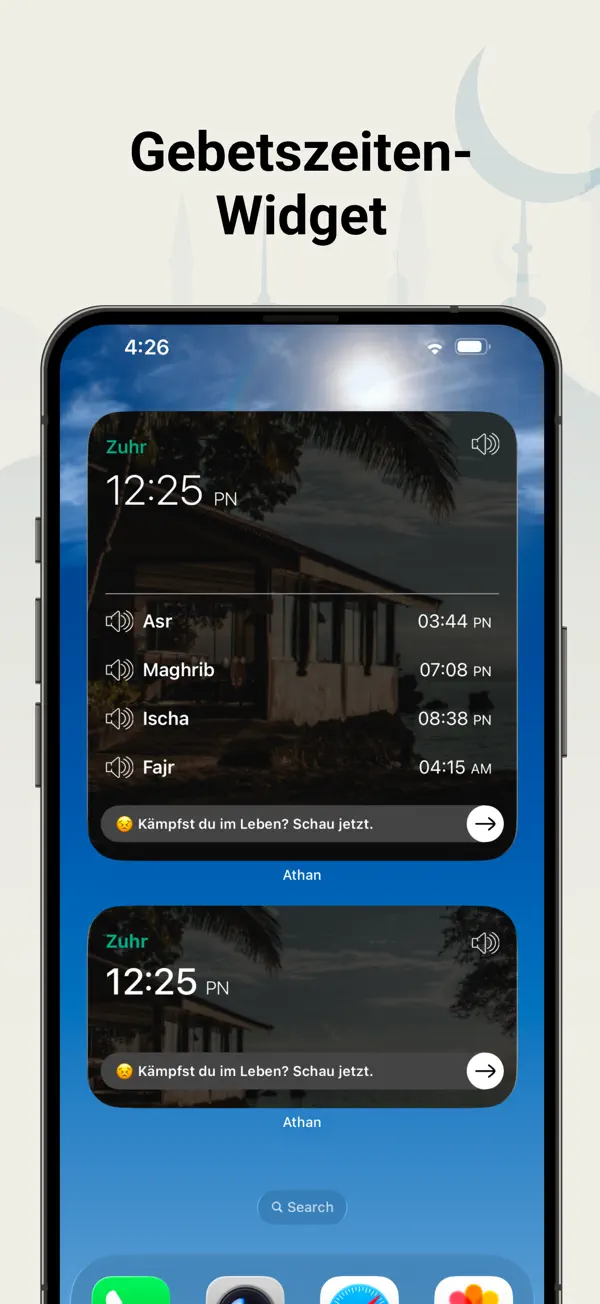 Athan: Ramadan 2026 in Deutsch iPhone App Screenshot 3 – Nachschlagewerke