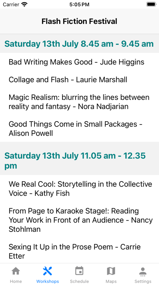 #2. Flash Fiction Festival (iOS) 由: David Fish