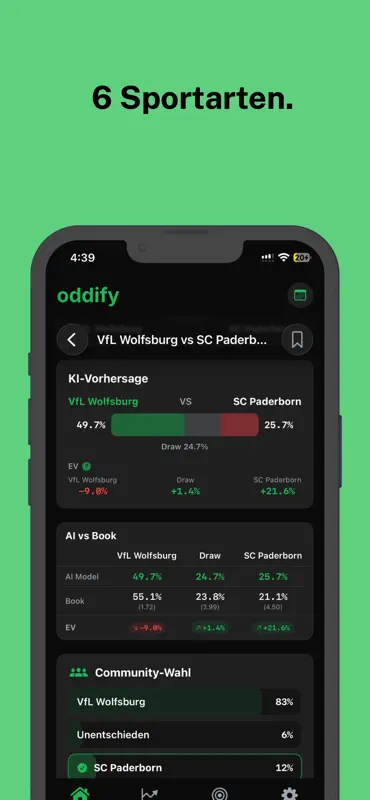 Oddify - Sport-Tipps screenshot 4 of 4