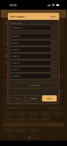 Mystery Clues Track Sheet screenshot