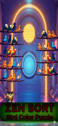 Zen Sort: Bird Color Puzzle — скриншот 3