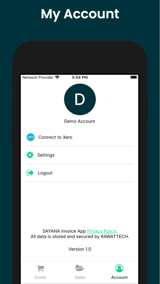 #6. SAYANA Invoice Automation (iOS) 由: RAWATTECH CONSULTING & SOLUTIONS PRIVATE LIMITED