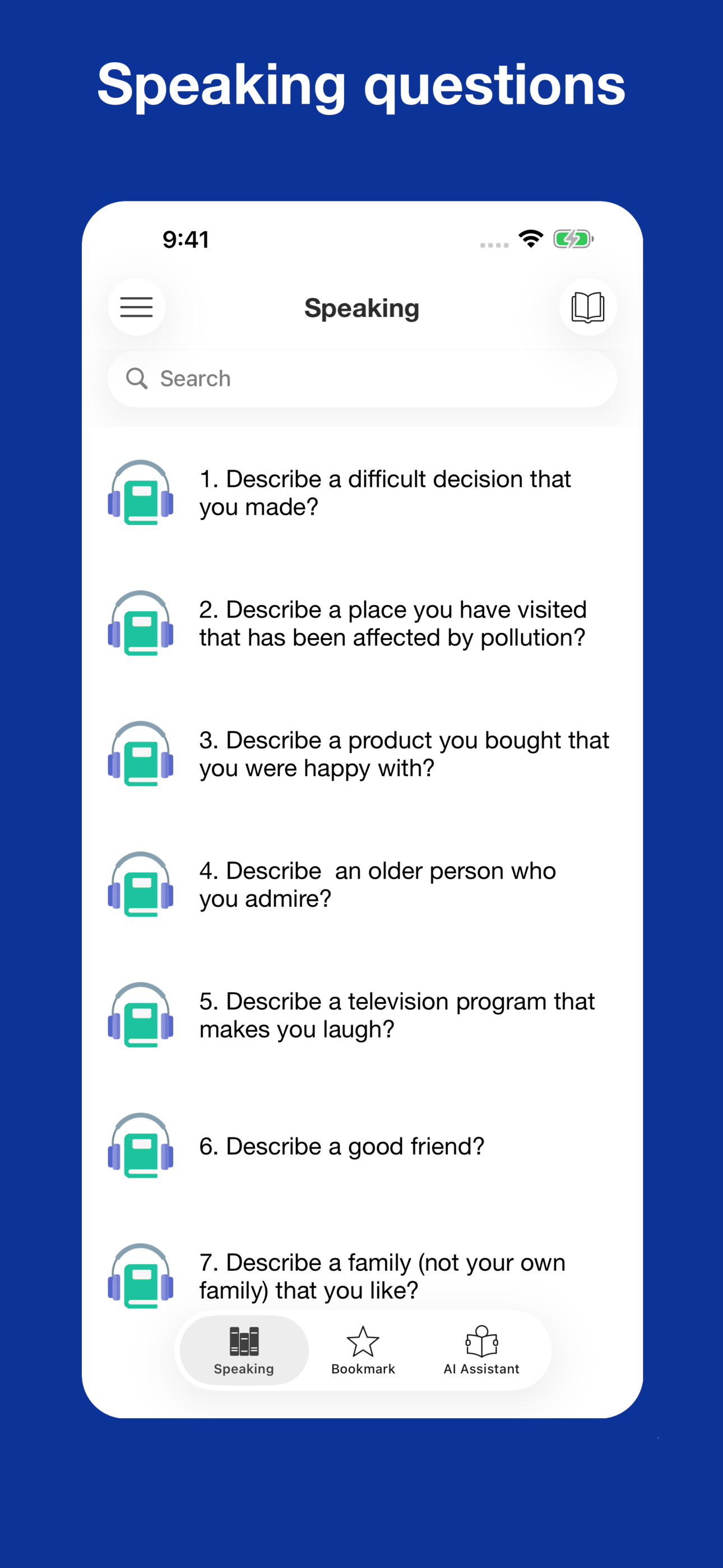 Master TOEFL, IELTS speaking